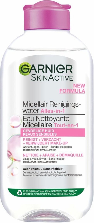 Garnier SkinActive Micellair Water voor de Gevoelige Huid – 200ml - Gezichtsreiniger