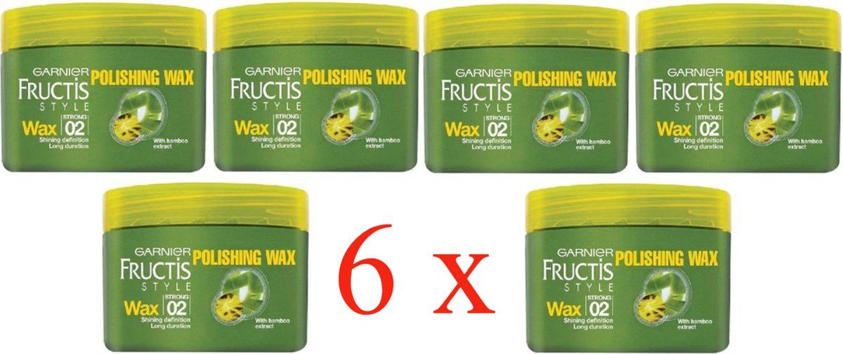 Garnier Fructis Style Brillance Haarwax Strong 02 - 6 x 75ml Voordeelverpakking 5410103013411