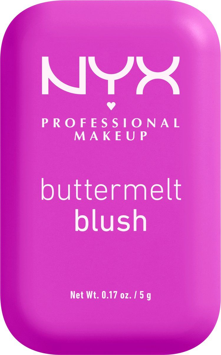 NYX Professional Makeup Buttermelt Blush - Alle huidtypes - Verrijkt met mango-, amandel- en sheaboter - All The Butta - 5 gr