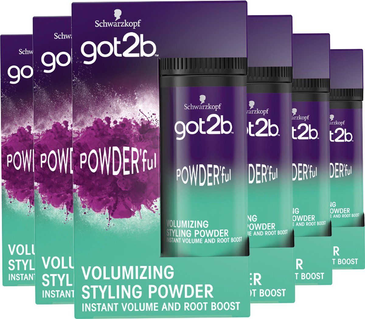 Got2b - Powderful - Volumepoeder - Haarstyling  - 6 x 10 gram