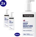 Neutrogena Noorse Formule Deep Moisture Sensitive Bodylotion - Body lotion voor gevoelige huid - 2 x 250ml