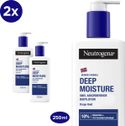 Neutrogena Noorse Formule Deep Moisture - Bodylotion met 10% glycerine - 2 x 250ml