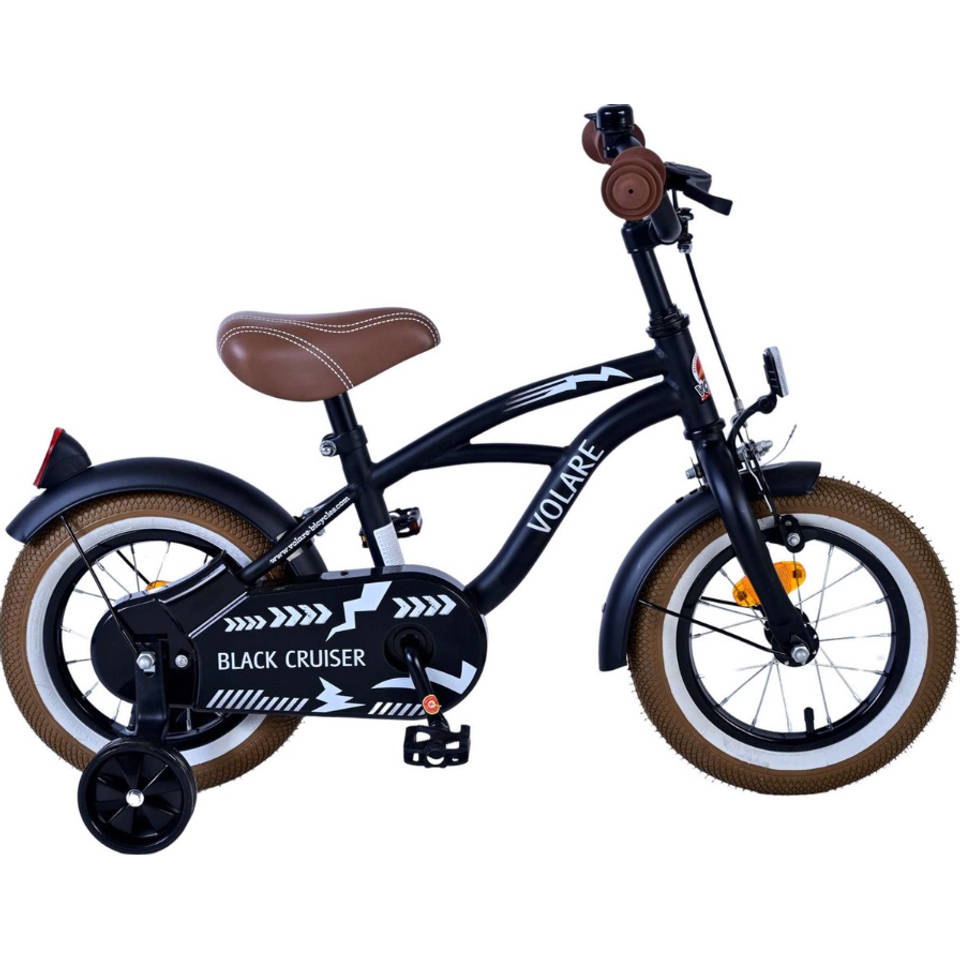 Volare Black Cruiser kinderfiets - 12 inch