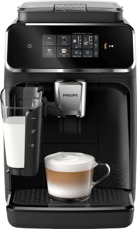 Philips 2300 Series LatteGo EP2331/10 - Espressomachine - 3 Soorten Koffie + Heet Water - Zwart / Chroom - + AquaClean Filter