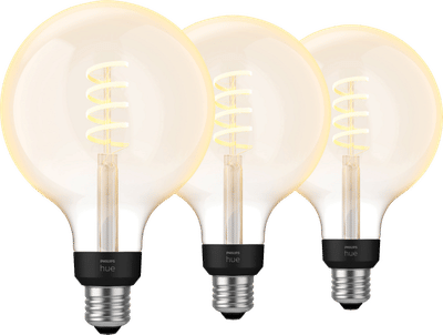 Philips Hue Filament White Ambiance Globe XL 3-pack