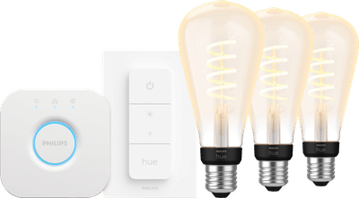 Philips Hue Filament White Ambiance Edison XL 3-Pack Startpakket