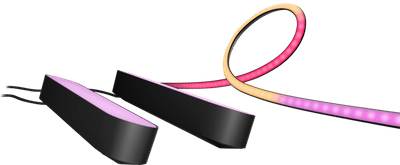 Philips Hue Play Lightstrip PC 24-27 inch+ Lichtbalk Zwart Duopack