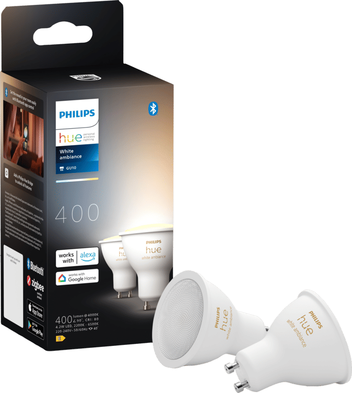 Philips Hue White Ambiance GU10 2-pack