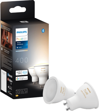 Philips Hue Spot - warm-tot koelwit licht - 2 pack - GU10