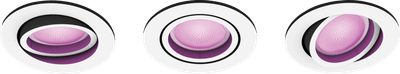Philips Hue Centura inbouwspot White and Color - rond - Wit - 3-pack