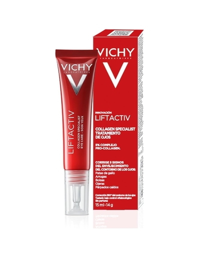 Vichy Liftactiv Collageen Specialist 16 oogcreme - Anti-aging verzorging - Corrigeert rimpels en huidverslapping - 15ml