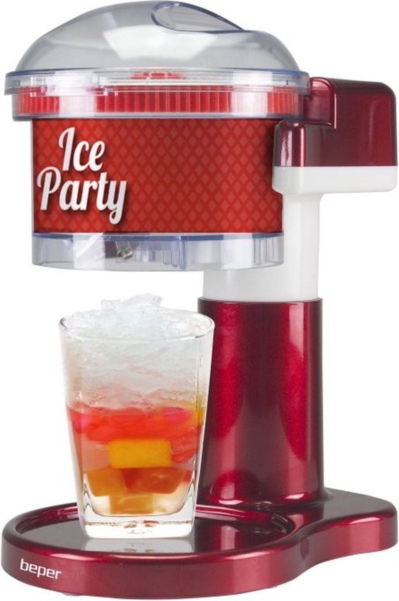 Beper P102GEL100 - Slush Puppy machine - IJs schaver - Rood/Wit