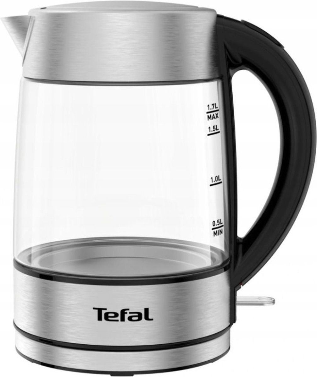 Tefal KI772D waterkoker 1,7 l 2400 W Roestvrijstaal, Transparant