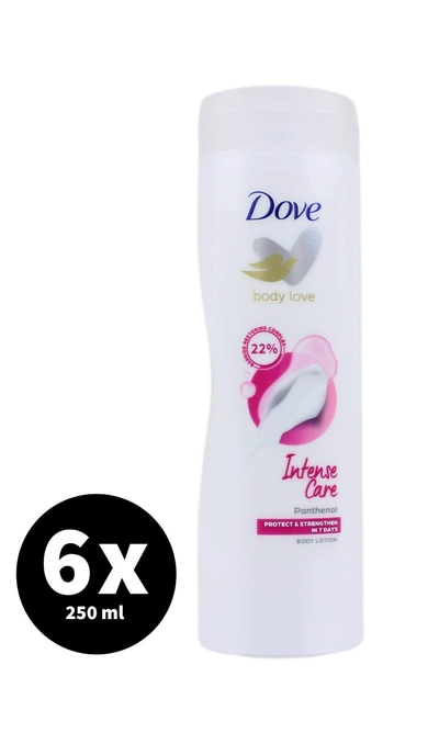 Dove Body Love Bodylotion - Intense Care - met Ceramide Restoring Serum - 6 x 250 ml