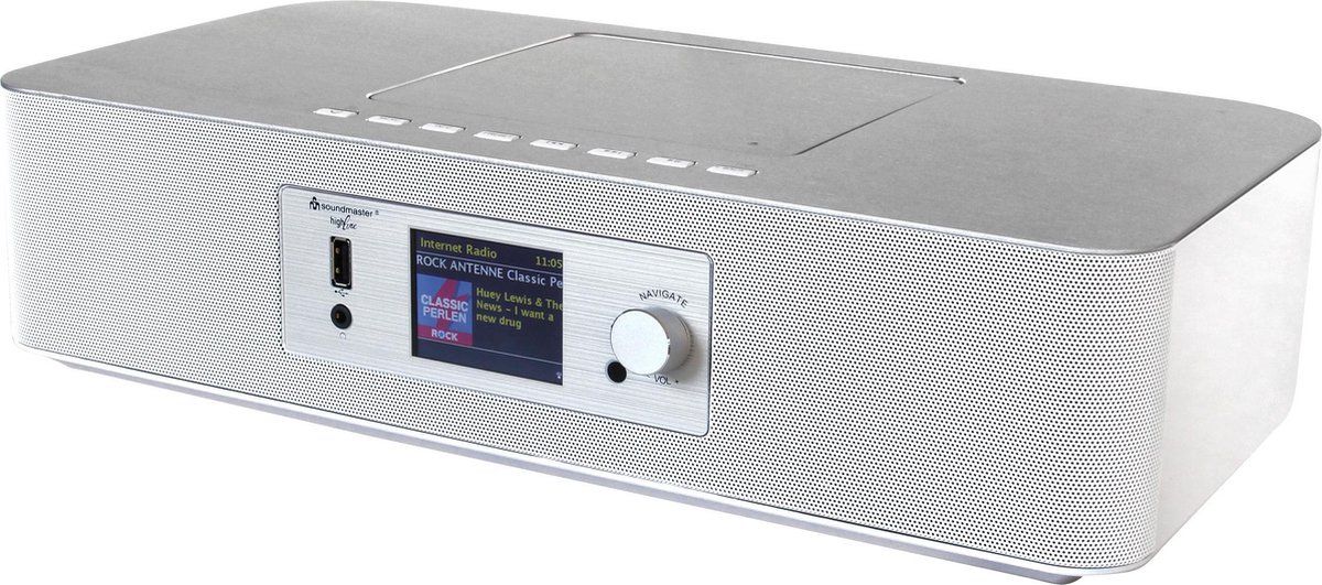 Soundmaster ICD2020WE - Muziekcenter met internet-, DAB+ en FM-radio, CD- en netwerkspeler, wit