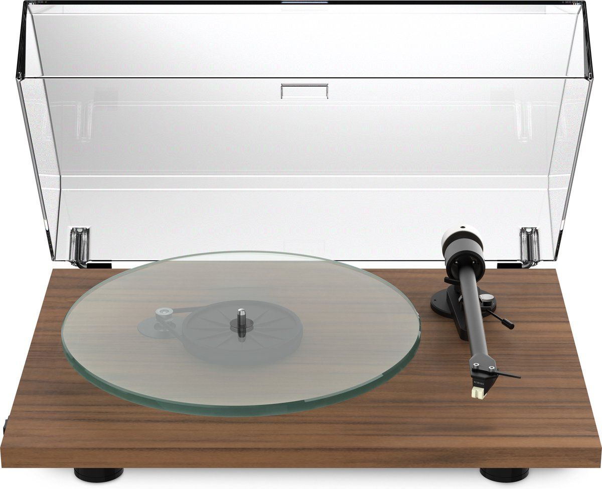 Pro-Ject T2W Rainier Streaming Platenspeler - Multiroom-technologie - WiFi streaming - Moderne Vinyl Speler - Walnoot