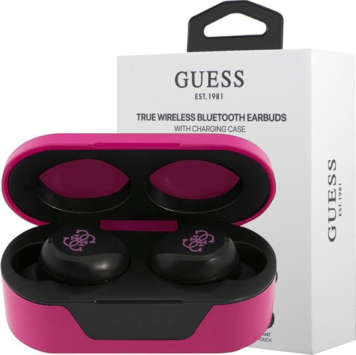 Guess True Wireless Universele Bluetooth In-Ear Oordopjes - Magenta