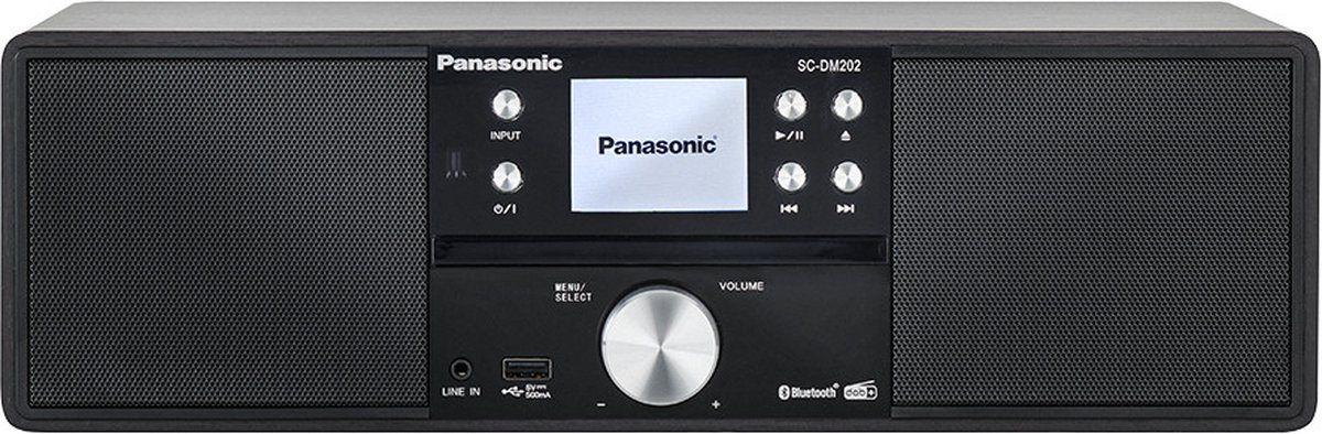 Panasonic HiFi Micro Anlage DAB+ SC-DM202EG-K Zwart met Bluetooth Home audio-microsysteem 24 W Zwart