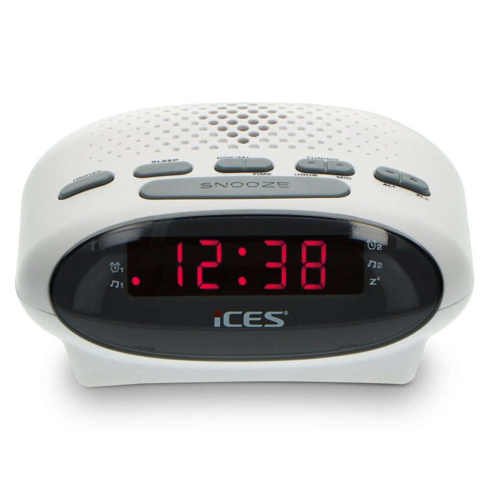 Ices ICR-210 - Wekkerradio - Wit