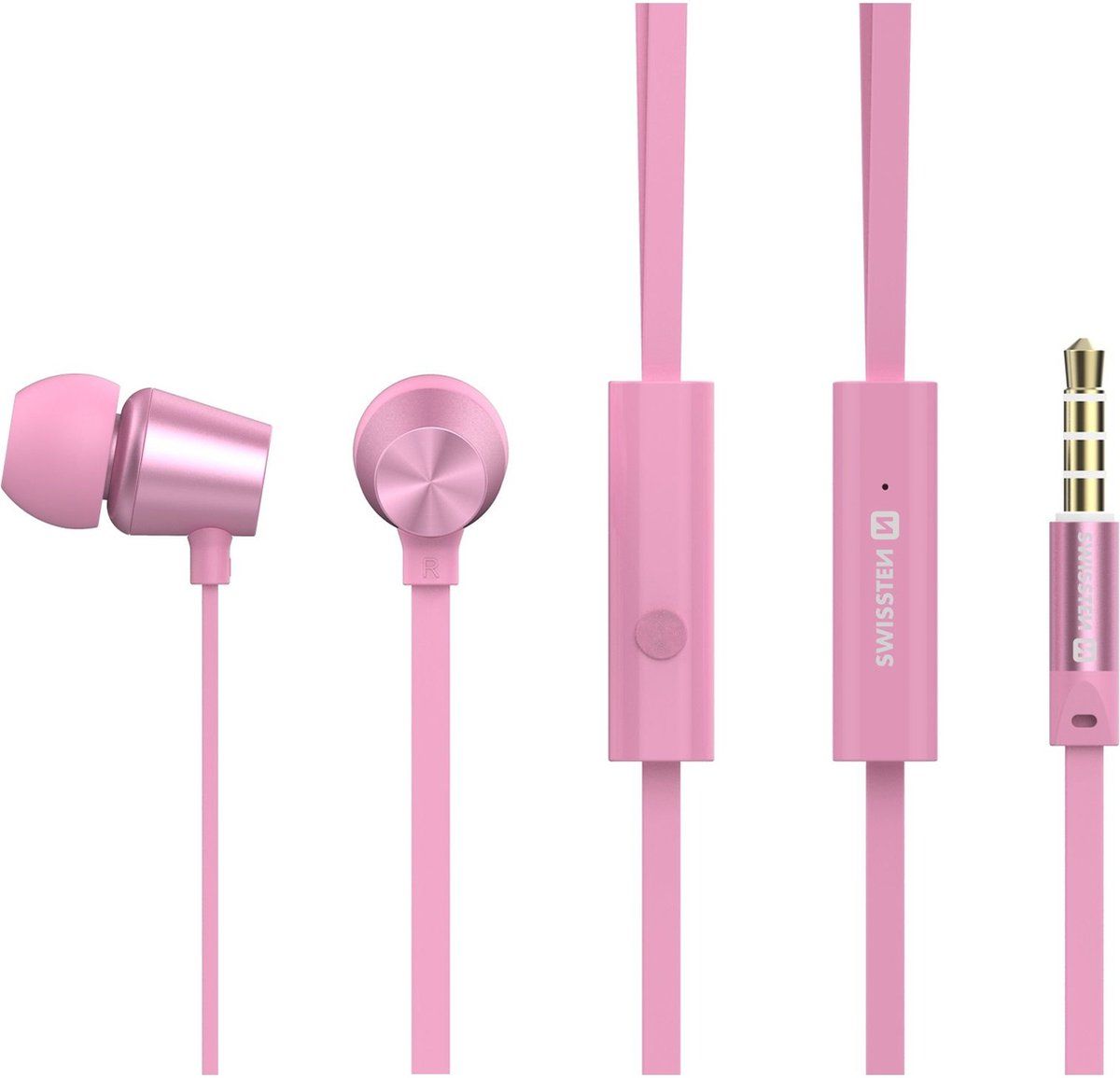 Swissten YS500 In-Ear Oordopjes - Roze