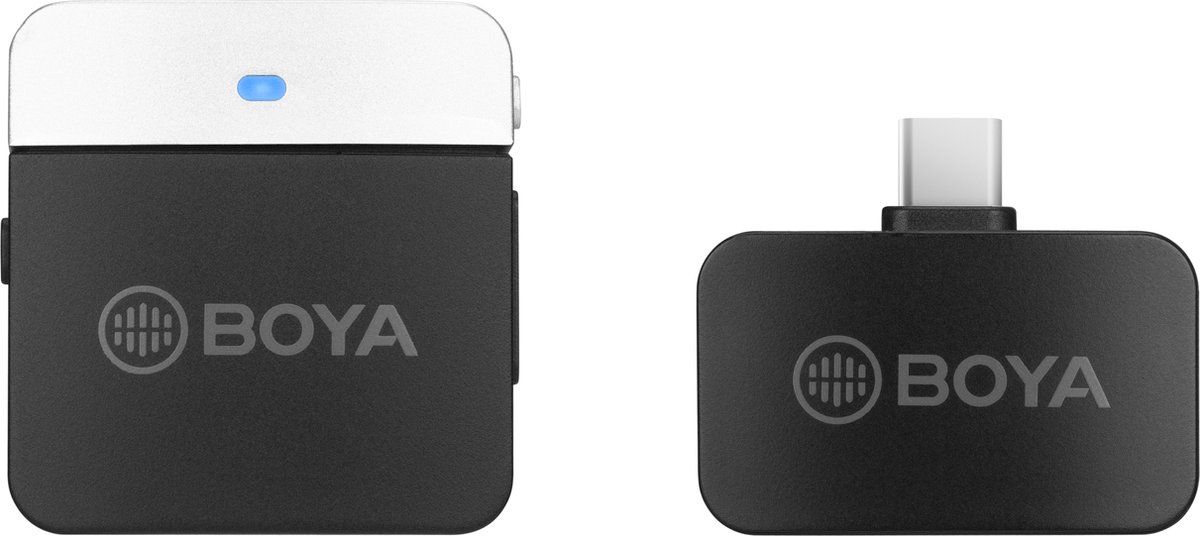 Boya 2.4 GHz Dasspeld Microfoon Draadloos BY-M1LV-U voor USB-C