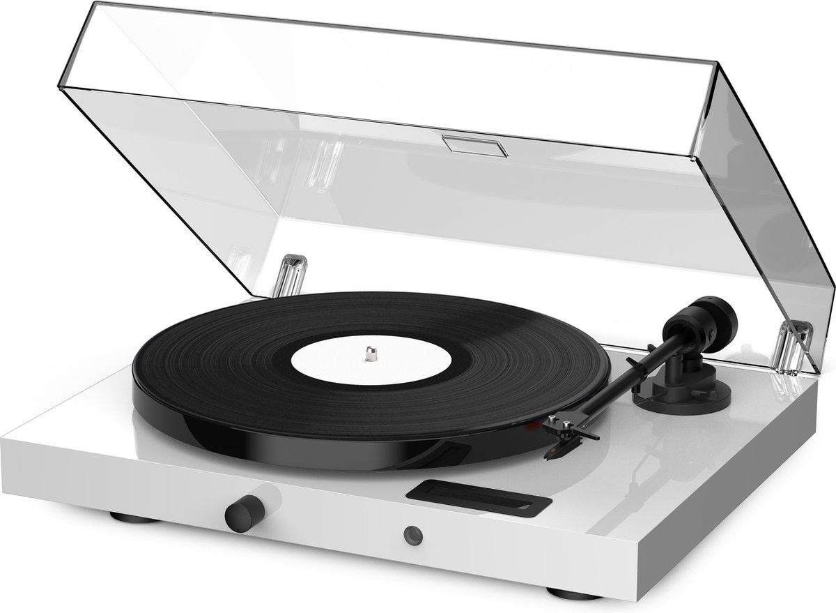 Pro-Ject Jukebox E1 – Platenspeler met Bluetooth input, (voor) versterker en ontvanger - Analoog – HiFi Stereo - Wit