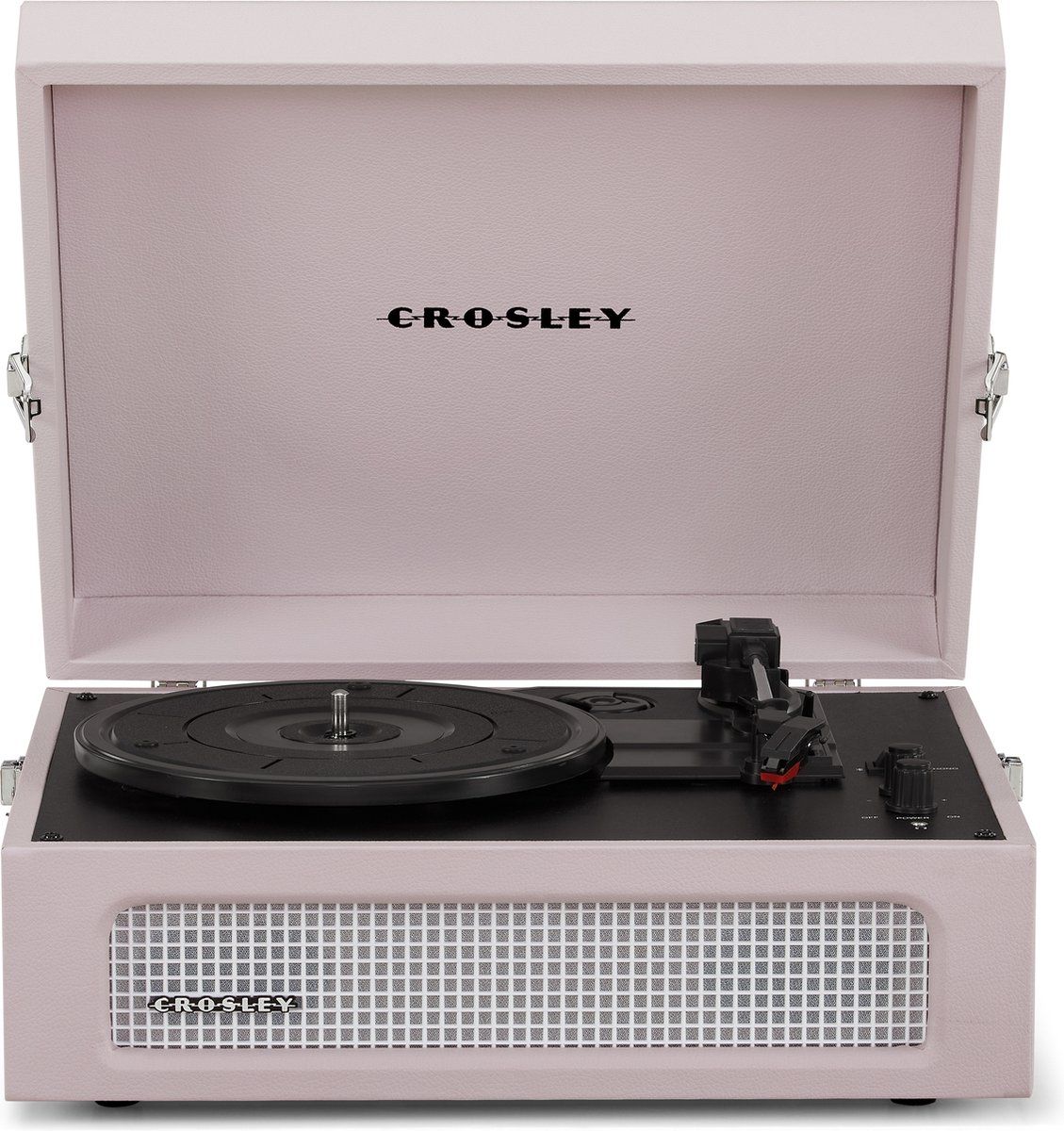 Crosley Voyager CR8017B-AM - Amethyst Lichtroze - Bluetooth in/uit Platenspeler