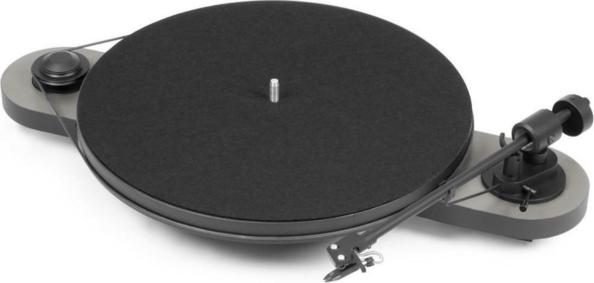 Pro-Ject Elemental USB OM5e Platenspeler - Zilver/Zwart