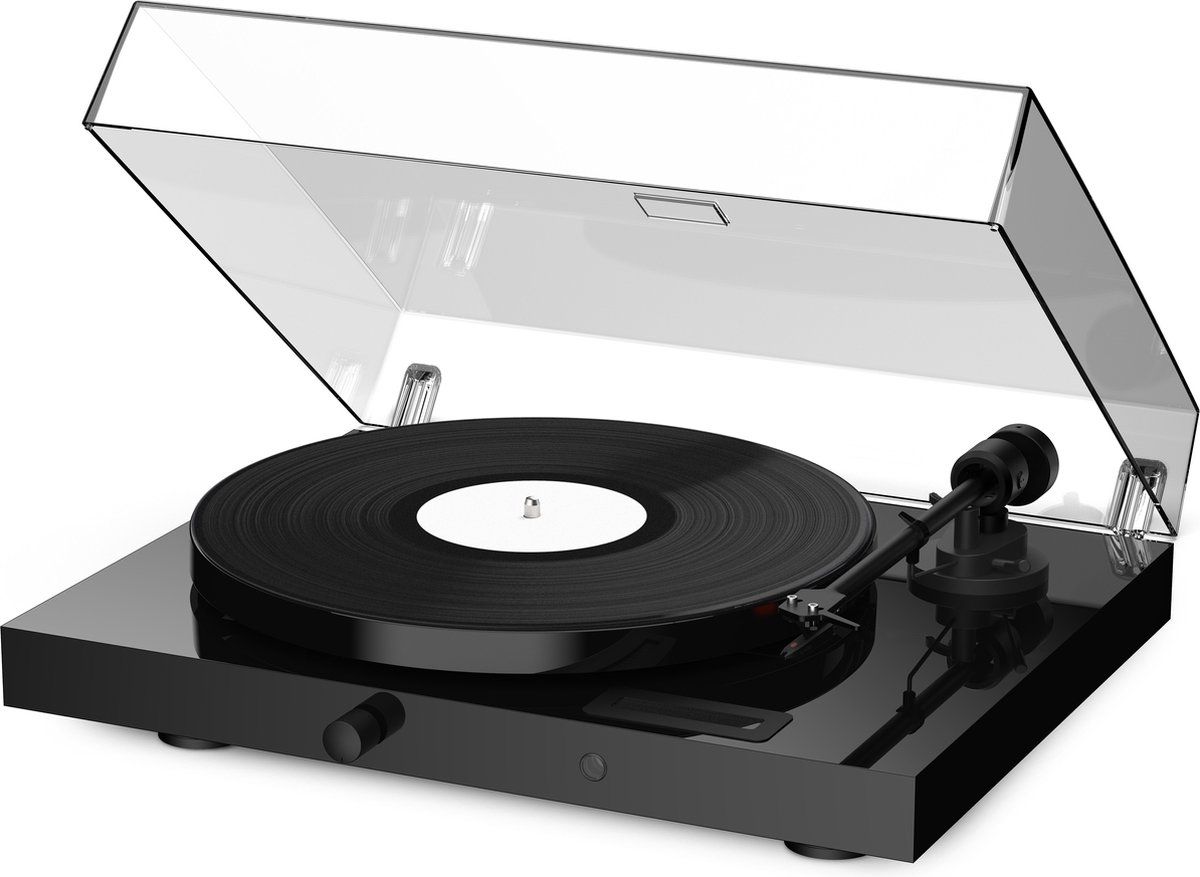 Pro-Ject Jukebox E1 – Platenspeler met Bluetooth input, (voor) versterker en ontvanger - Analoog – HiFi Stereo - Zwart