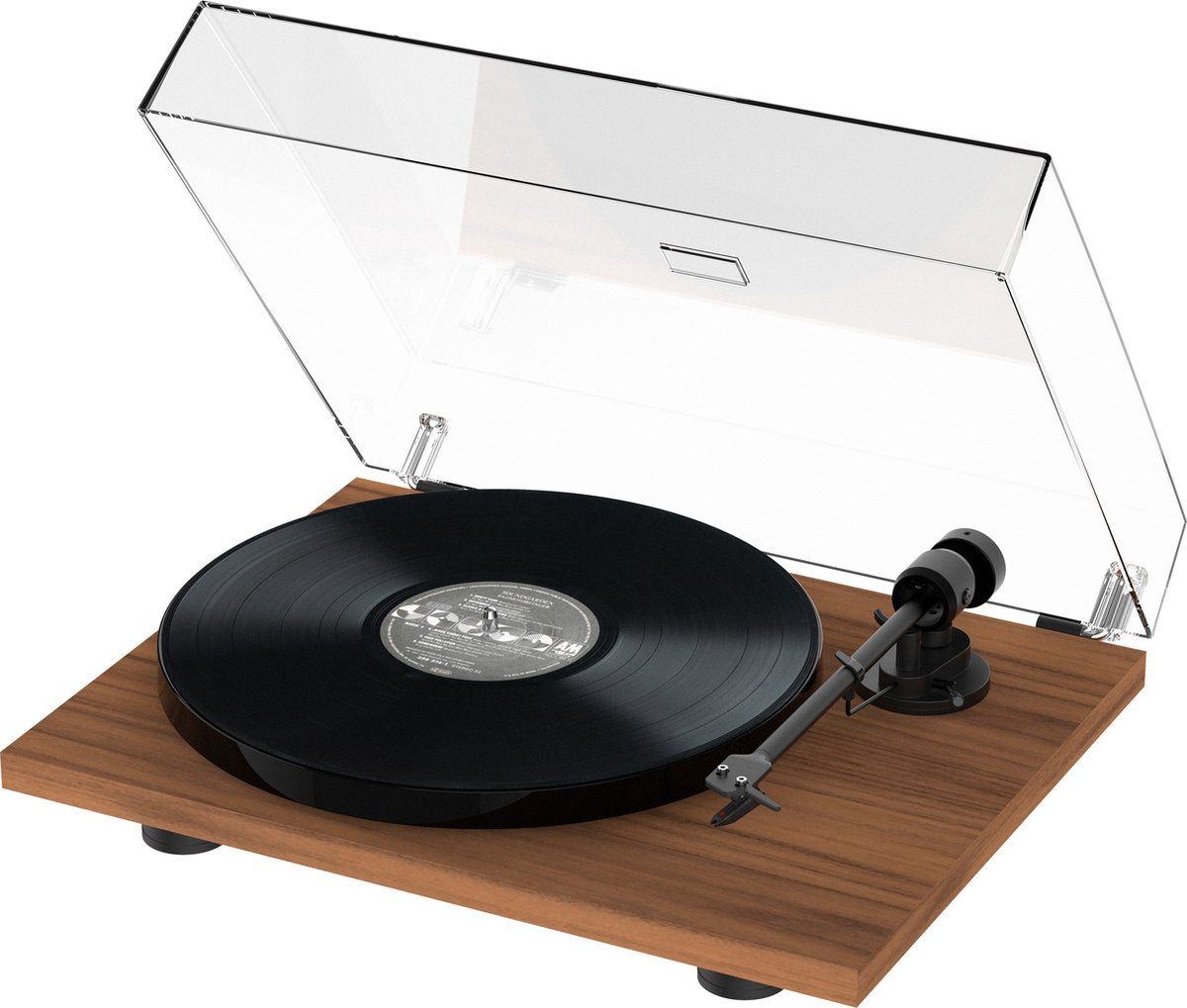 Pro-Ject E1 OM5e - Platenspeler - Analoog – HiFi - Walnoot