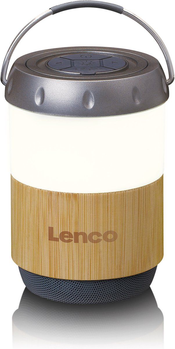 LENCO BTL-030BA - Lantaarn met ingebouwde Bluetooth® speaker - Bamboo