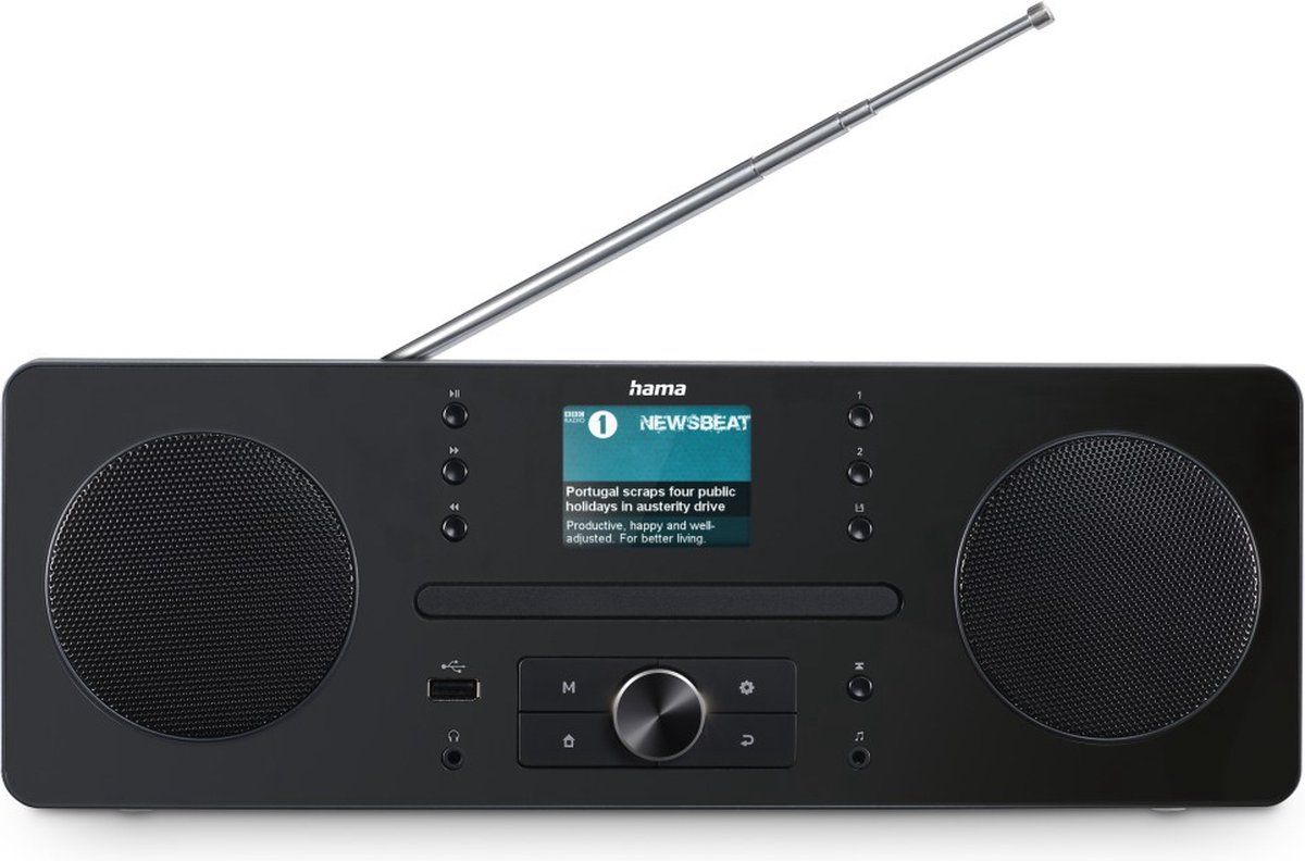 Hama Digitale radio "DR1560CBT", DAB+/FM/cd/Bluetooth® RX, zwart