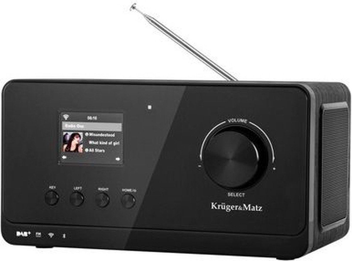 Krüger&Matz KM0816 - DAB+, internet en FM radio met Bluetooth connectiviteit