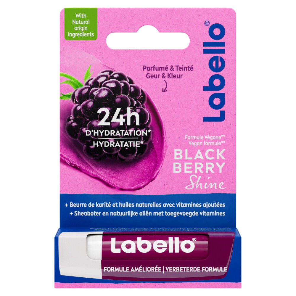 Labello Blackberry Shine Lippenbalsem Lipverzorging 6 ml