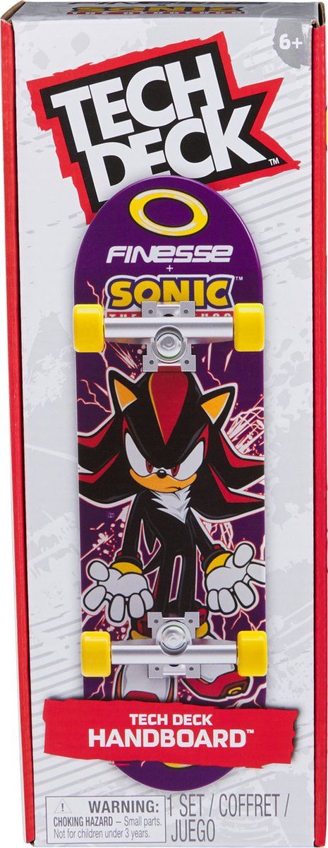 Tech Deck - Finesse X Sonic Handboard authentieke miniskateboard - alleen voor gebruik met de hand