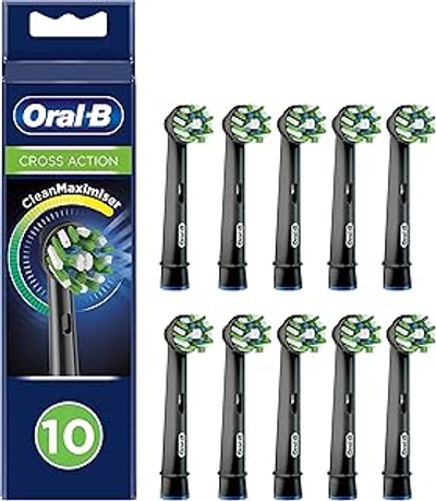 Oral-B CrossAction Black  opzetborstels - 10 stuks