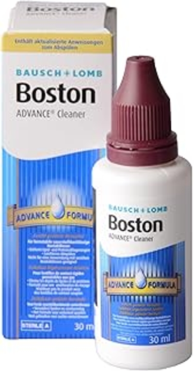 Boston Advance Cleaner, Laat Lenzen Schoon Achter, Klaar voor Desinfectie en Conditionering, voor Harde Gasdoorlatende RGP en Harde Contactlenzen, 30 ml