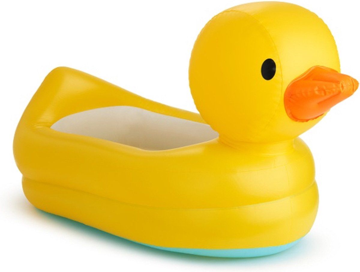 Munchkin Babybadje - White Hot™ Duck Tub - Opblaasbaar Babybadje - Vorm van een Badeend - Kleurt mee met Temperatuur! - Vanaf 6 Maanden - 79 cm x 48 cm