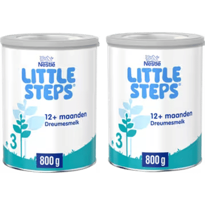 Nestlé Little Steps 3 - Flesvoeding Dreumesmelk standaard - 12+ maanden – 2 x 800g