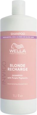 Wella Professionals Invigo Blonde Recharge Cool Blonde Shampoo - 1000 ml - Alle haartypen