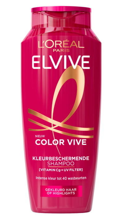 L'Oréal Paris Elvive Color Vive Shampoo - Gekleurd haar of highlights - Behoudt de kleurintensiteit en levendigheid van de kleur - 250ml