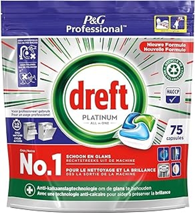 Dreft Regular vaatwastabletten  - 75 wasbeurten
