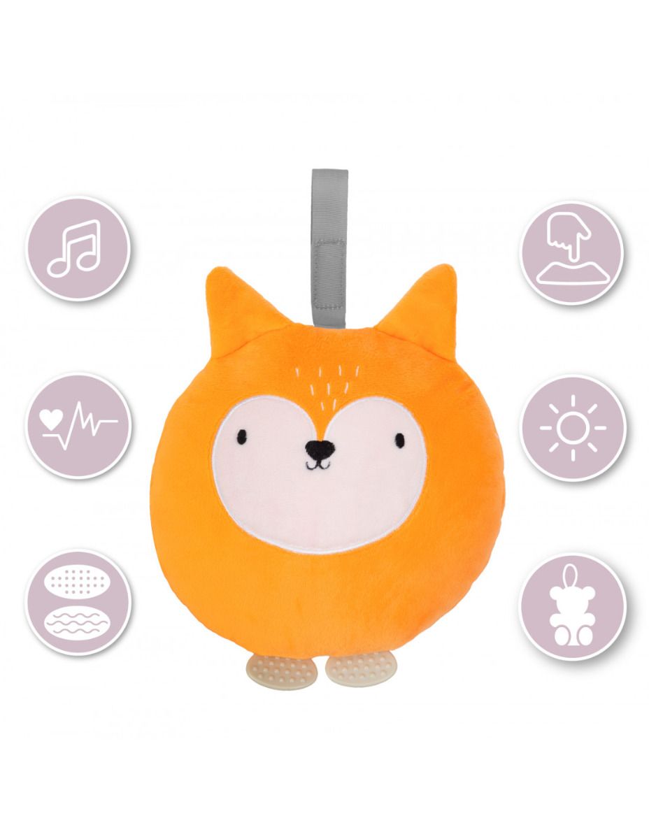 Knuffel Momi Lulu Muziekdoosje Fox Orange