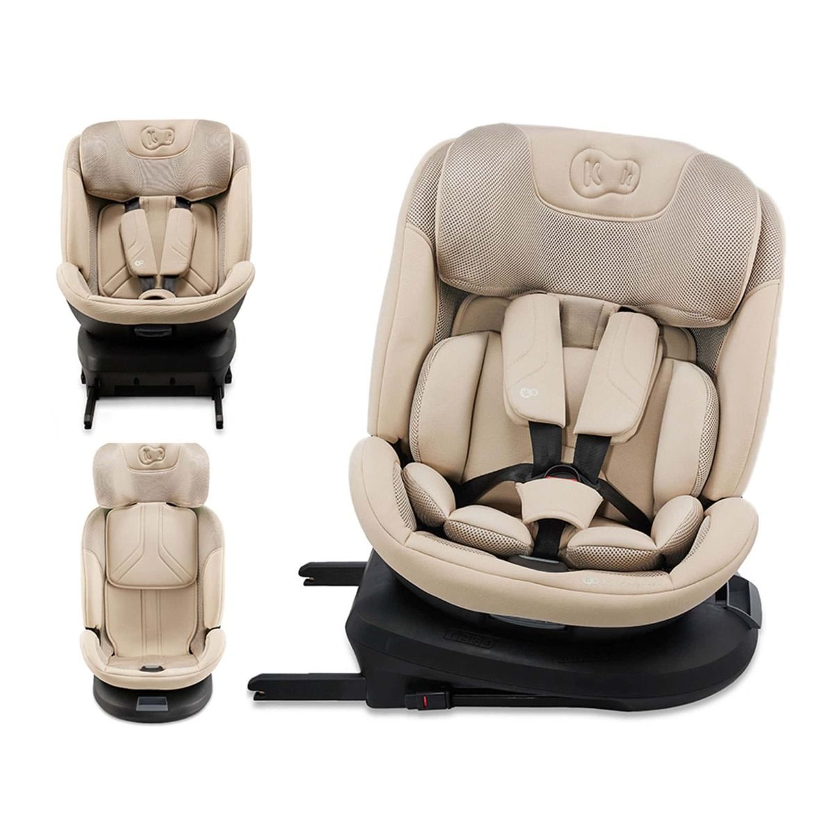 Kinderkraft Xpedition3 Autostoel - I-Size - Beige - 360° draaibare isofixbase - met extra veiligheidssystemen