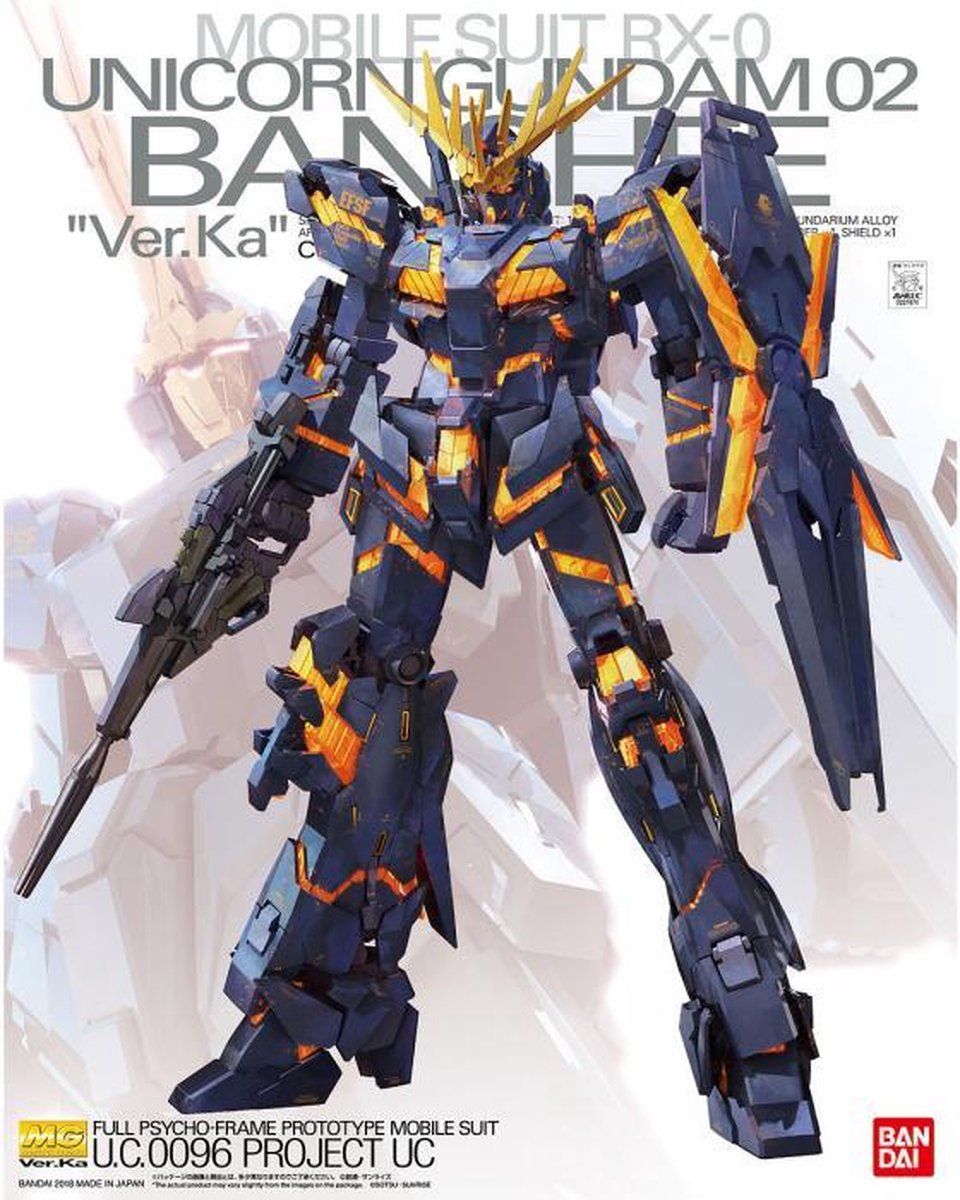 GUNDAM - MG 1/100 Unicorn Gundam 02 Banshee Vers. Ka - Model Kit