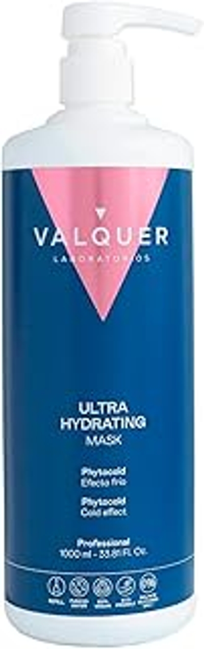 Valquer Professional │ Ice Hair Mask, ultrahydraterend haarmasker met ijseffect, droog haar, siliconenvrij, zoutvrij, parabenenvrij, sulfaatvrij, hydratatie van het haar │ 1000 ml