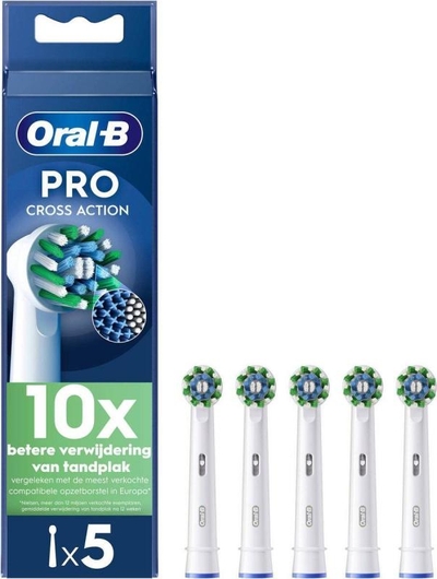 Oral-B CrossAction  opzetborstels - 5 stuks
