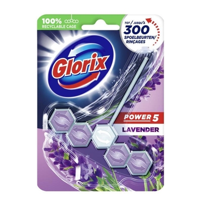 Glorix Toiletblok Lavendel - 1 toiletblok