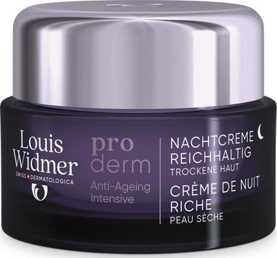 Louis Widmer Proderm Nachtcrème Rijke Textuur Licht Geparfumeerd 50 ml