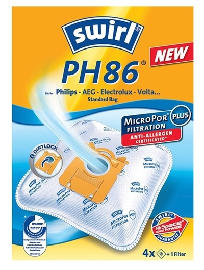 Swirl PH 86 MP Plus AirSpace - Stofzuigerzakken - 4 stuks
